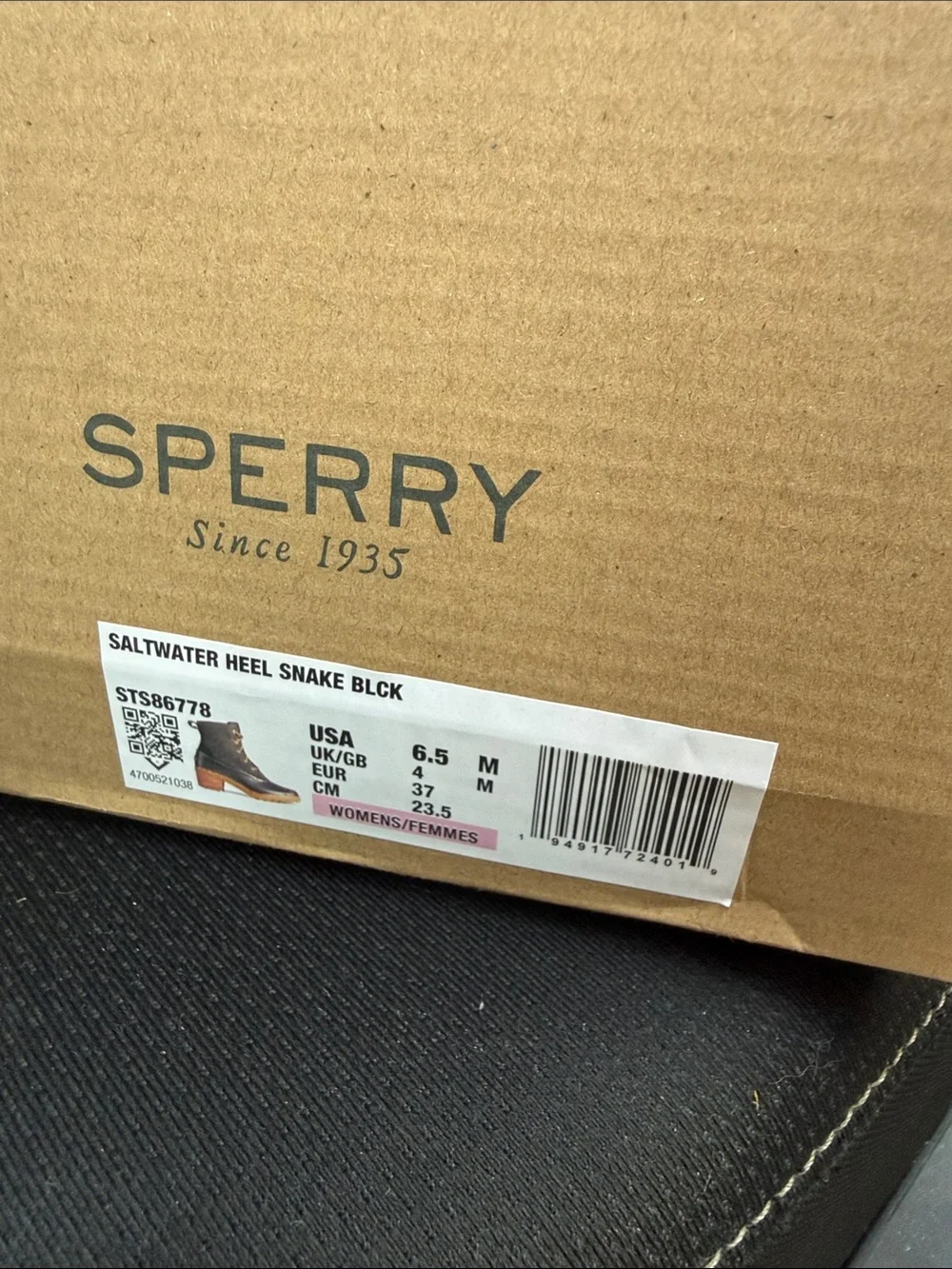Sperry Topsider Saltwater Snake Heel Boot